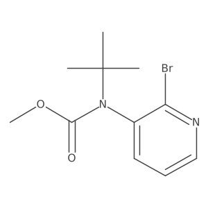 methyl N-(2-bromopyridin-3-yl)-N-tert-butylcarbamate结构式