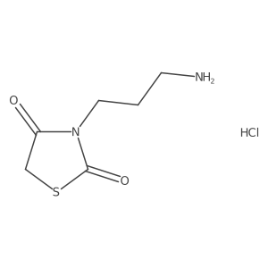 3-(3-Aminopropyl)thiazolidine-2,4-dione hydrochloride Structure