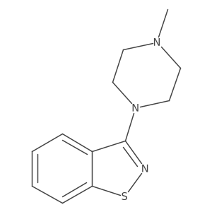 3-(4-Methylpiperazin-1-yl)benzo[d]isothiazole结构式
