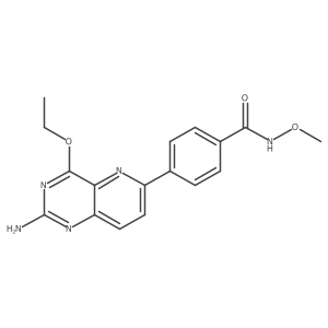 4-(2-amino-4-ethoxy-pyrido[3,2-d]pyrimidin-6-yl)-N-methoxy-benzamide结构式