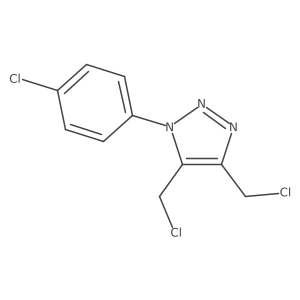 4,5-Bis(chloromethyl)-1-(4-chlorophenyl)-1H-1,2,3-triazole结构式