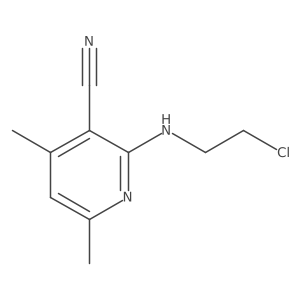 2-(2-Chloroethylamino)-4,6-dimethylnicotinonitrile结构式