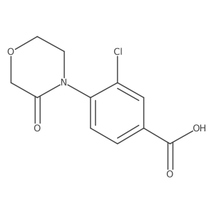3-Chloro-4-(3-oxomorpholin-4-yl)benzoic acid结构式