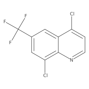 4,8-Dichloro-6-(trifluoromethyl)quinoline结构式