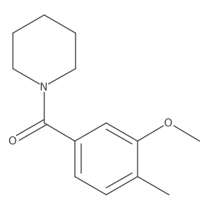 (3-Methoxy-4-methylphenyl)(piperidin-1-yl)methanone Structure