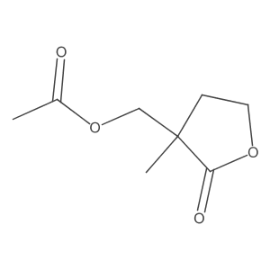 3-[(Acetyloxy)methyl]dihydro-3-methyl-2(3H)-furanone结构式