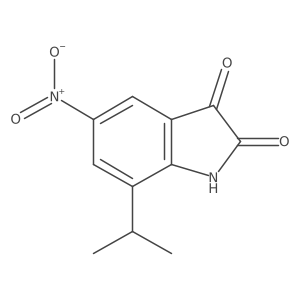 5-nitro-7-(propan-2-yl)-2,3-dihydro-1H-indole-2,3-dione Structure