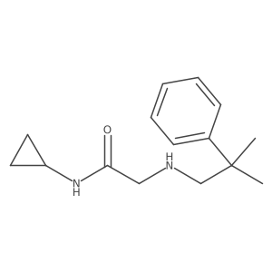N-cyclopropyl-2-[(2-methyl-2-phenylpropyl)amino]acetamide Structure