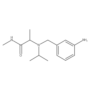 2-[[(3-Aminophenyl)methyl](1-methylethyl)amino]-N-methylpropanamide Structure