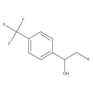 (1S)-2-fluoro-1-[4-(trifluoromethyl)phenyl]ethan-1-ol结构式
