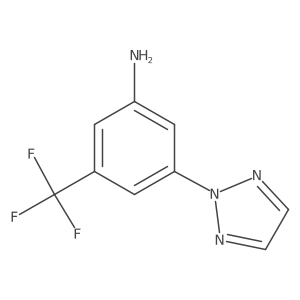 3-(Triazol-2-yl)-5-(trifluoromethyl)aniline Structure