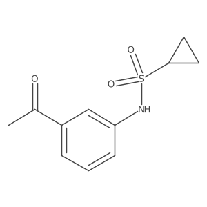 N-(3-acetylphenyl)cyclopropanesulfonamide Structure