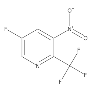 5-Fluoro-3-nitro-2-(trifluoromethyl)pyridine Structure