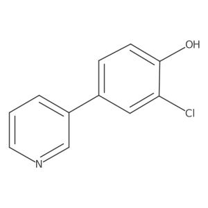 2-Chloro-4-(pyridin-3-yl)phenol Structure