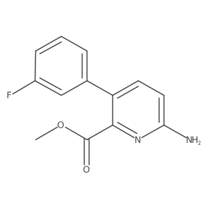 Methyl 6-amino-3-(3-fluorophenyl)-2-pyridinecarboxylate Structure