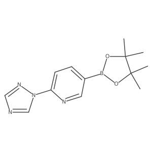 5-(4,4,5,5-tetramethyl-1,3,2-dioxaborolan-2-yl)-2-(1H-1,2,4-triazol-1-yl)pyridine Structure