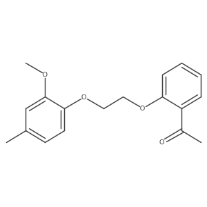 1-[2-[2-(2-Methoxy-4-methylphenoxy)ethoxy]phenyl]ethanone结构式