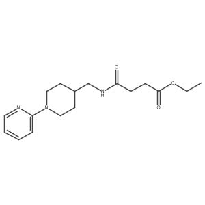 Ethyl 4-oxo-4-(((1-(pyridin-2-yl)piperidin-4-yl)methyl)amino)butanoate Structure