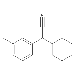 I+/--Cyclohexyl-3-methylbenzeneacetonitrile结构式