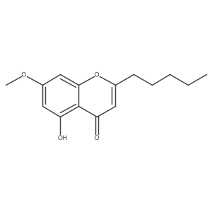 5-Hydroxy-7-methoxy-2-pentylchromone Structure