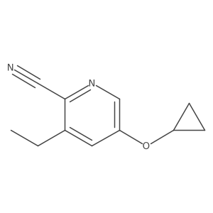 5-Cyclopropoxy-3-ethylpicolinonitrile Structure