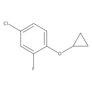 4-Chloro-1-cyclopropoxy-2-fluorobenzene结构式
