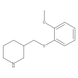 3-(2-Methoxy-phenylsulfanylmethyl)-piperidine结构式