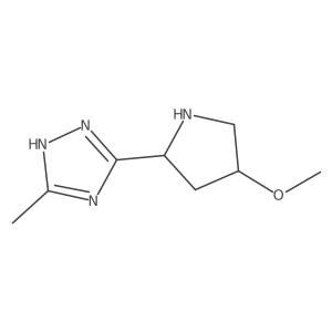 3-(4-methoxypyrrolidin-2-yl)-5-methyl-1H-1,2,4-triazole Structure