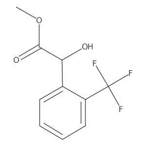 Methyl 2-hydroxy-2-[2-(trifluoromethyl)phenyl]acetate Structure