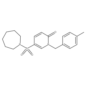 5-(azepan-1-ylsulfonyl)-1-(4-methylbenzyl)pyridin-2(1H)-one Structure