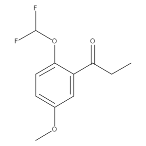 2'-(Difluoromethoxy)-5'-methoxypropiophenone Structure