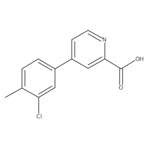 4-(3-Chloro-4-methylphenyl)picolinic acid Structure