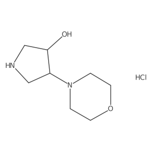 (3S,4S)-4-(morpholin-4-yl)pyrrolidin-3-ol hydrochloride结构式