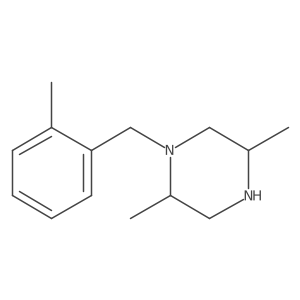 2,5-Dimethyl-1-(2-methylbenzyl)piperazine Structure