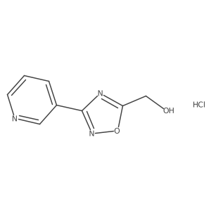 [3-(Pyridin-3-yl)-1,2,4-oxadiazol-5-yl]methanol hydrochloride结构式