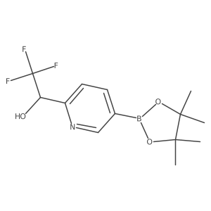 6-(2,2,2-Trifluoro-1-hydroxyethyl)pyridine-3-boronic Acid Pinacol Ester Structure