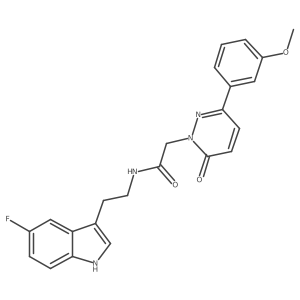 N-[2-(5-fluoro-1H-indol-3-yl)ethyl]-2-[3-(3-methoxyphenyl)-6-oxopyridazin-1(6H)-yl]acetamide Structure