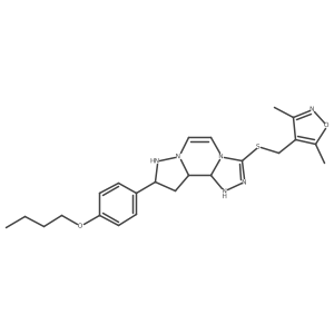 11-(4-Butoxyphenyl)-5-{[(3,5-dimethyl-1,2-oxazol-4-yl)methyl]sulfanyl}-3,4,6,9,10-pentaazatricyclo[7.3.0.0^{2,6}]dodeca-1(12),2,4,7,10-pentaene Structure