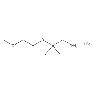 1-[(1-Amino-2-methylpropan-2-yl)oxy]-2-methoxyethane hydrobromide结构式
