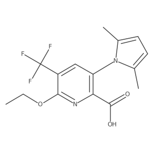 3-(2,5-Dimethyl-1H-pyrrol-1-yl)-6-ethoxy-5-(trifluoromethyl)picolinic acid Structure