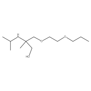 1-Propanol, 2-methyl-2-[(1-methylethyl)amino]-3-(2-propoxyethoxy)- Structure