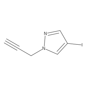 4-iodo-1-(prop-2-yn-1-yl)-1H-pyrazole结构式