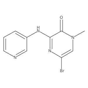 5-Bromo-1-methyl-3-(pyridin-3-ylamino)pyrazin-2(1H)-one结构式
