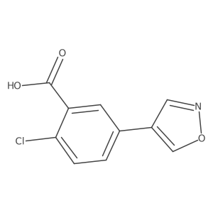 2-Chloro-5-(4-isoxazolyl)benzoic acid结构式