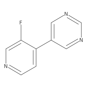 5-(3-Fluoro-4-pyridinyl)pyrimidine结构式