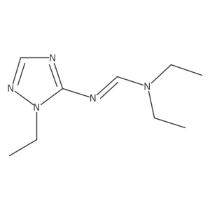 N,N-Diethyl-N'-(1-ethyl-1H-1,2,4-triazol-5-yl)formimidamide Structure