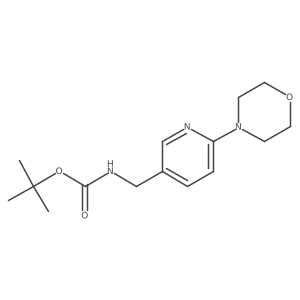 tert-Butyl((6-morpholinopyridin-3-yl)methyl)carbamate结构式