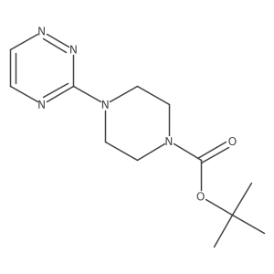 Tert-butyl 4-(1,2,4-triazin-3-yl)piperazine-1-carboxylate Structure