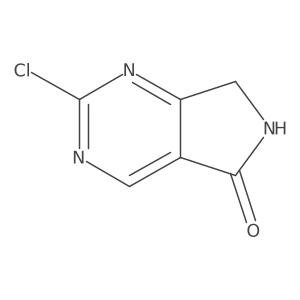 2-Chloro-6,7-dihydro-5H-pyrrolo[3,4-D]pyrimidin-5-one结构式