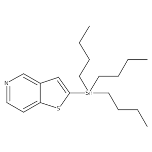 2-(Tributylstannyl)thieno[3,2-c]pyridine结构式